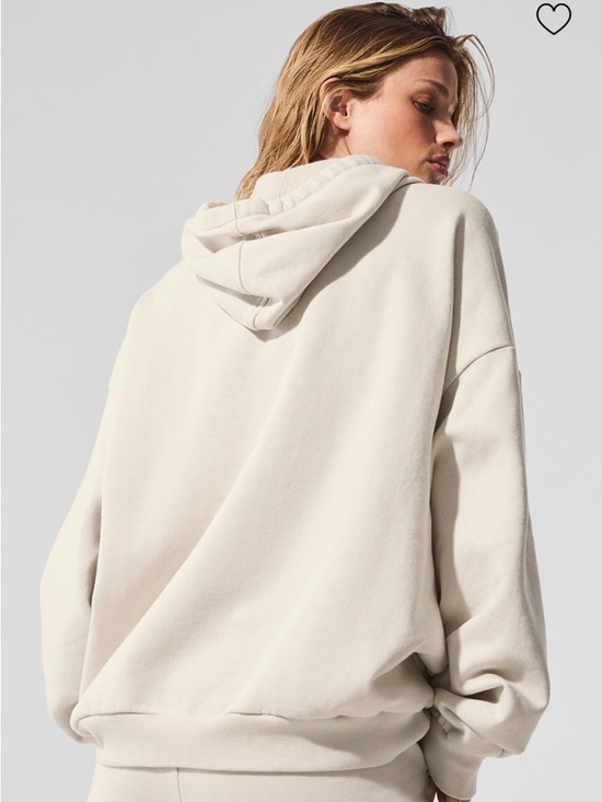 Alo Accolade Hoodie, Bone, Size M - Picture 2 of 5